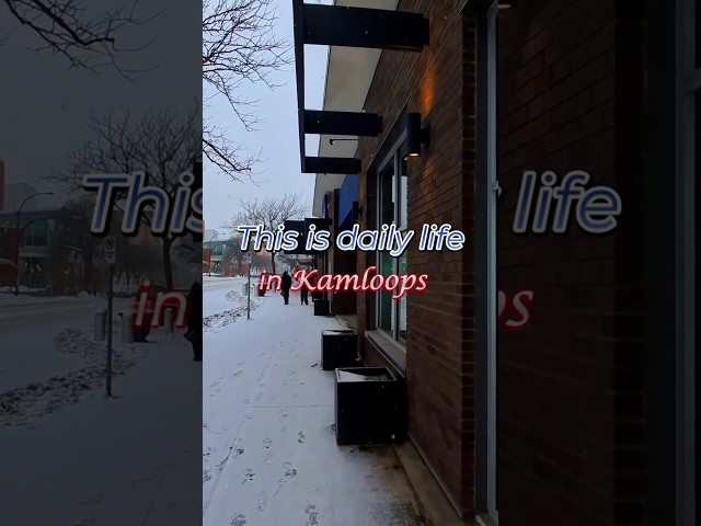 Just Another Snowy Day in Canada 🇨🇦❄️ #britishcolumbia #explorecanada #kamloops #snow