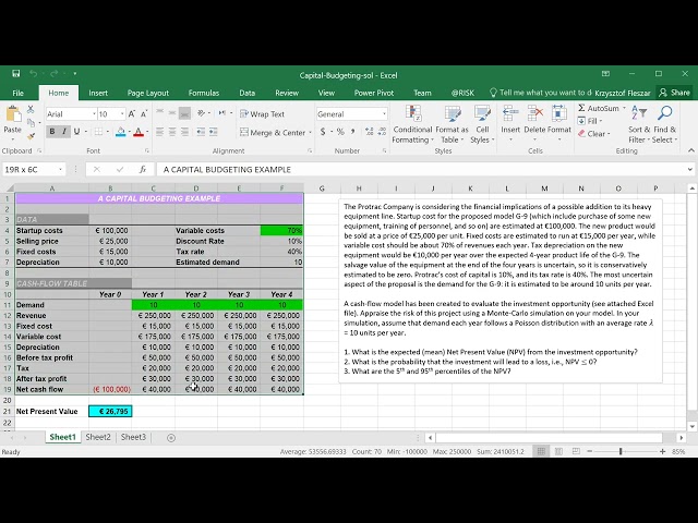 12. Capital Budgeting - Introduction and the deterministic model