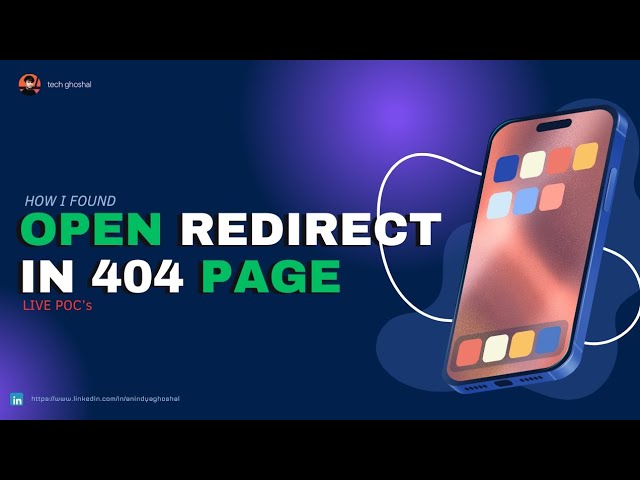Open Redirect in 404 Page | bug bounty POC 🔥