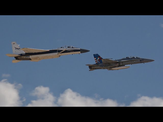 NASA F-15D Sonic Boom - Aerospace Valley Air Show 2022