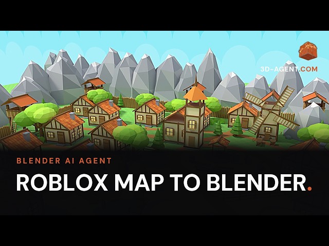 Roblox to Blender: one prompt rebuilt the whole map