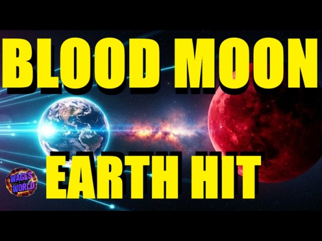 BLOOD MOON SAME TIME EARTH GETS HIT!!!
