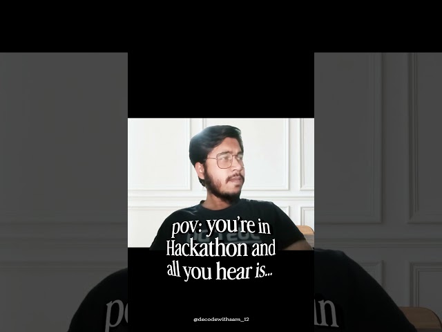 Hackathon in 2026 Be Like… AI AI AI Everywhere #hackathon | how to win hackathon #ai #generativeai
