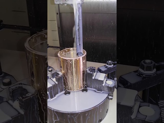 Boring brass tube with an adjustable boring head