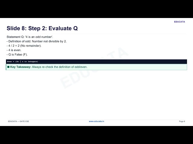 Episode 26: Mathematical Logic: Propositional Logic & Truth Tables | GATE CSE