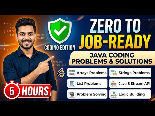 Crack Java Coding Interviews in 5 Hours 🔥 | Top Questions & Solutions