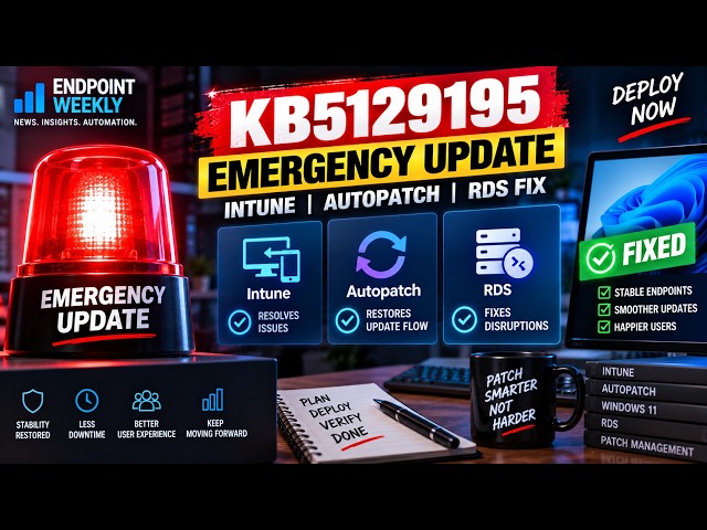 Deploying KB5129195 Emergency Fixes for Windows 11 Enterprise Admins
