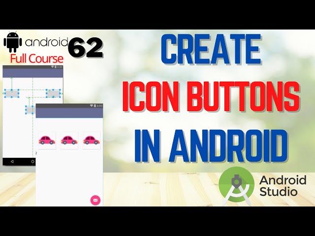 How to create image button in Android Studio | Create Custom Button with image in Android