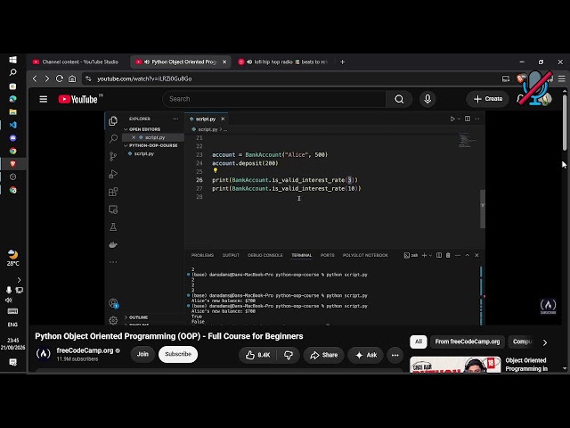Live Code n Chill | Finishing Python OOPS - 2
