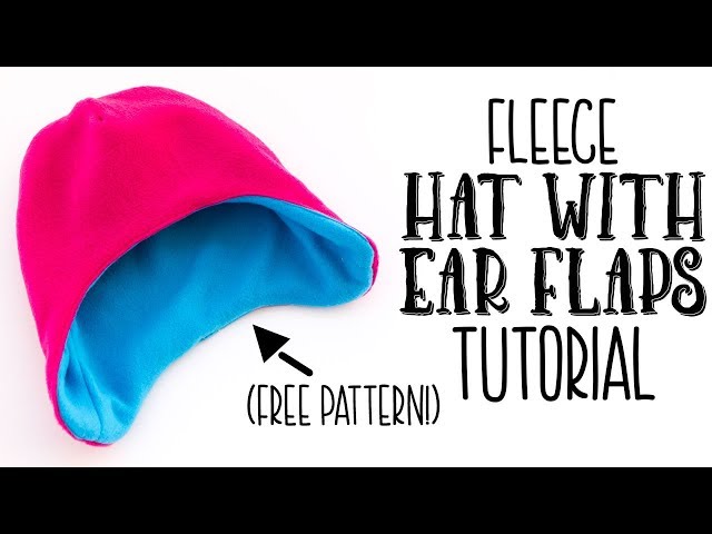 Fast Fleece Hat with Ear Flaps DIY (free pattern)
