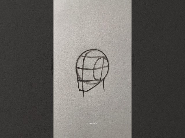 How to Draw Heads with the Loomis Method Tutorial #drawing #art #head #tutorial #fyp