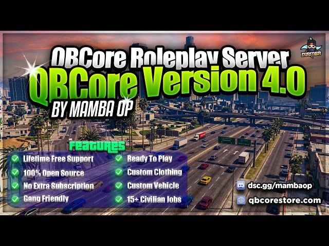 Best QBCore Server 2026 | Updated QBCore Final v4 | Complete FiveM RP Server | FiveM Server Pack.