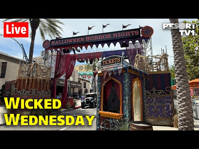 🔴Live: Wicked Wednesday at Halloween Horror Nights 35 - Universal Studios Live Stream - 9-30-26