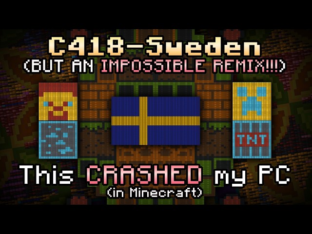 [Black MIDI] C418 - Sweden (Caution&Crisis Remix) Reblacked - 30 million notes!