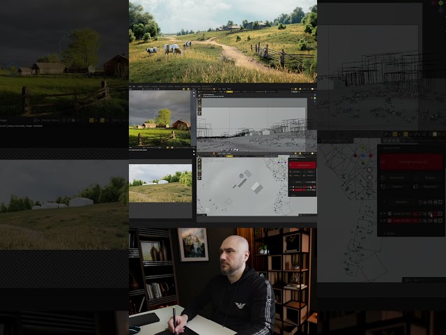 Making a large landscape in #Blender. Full Masterclass on my Patreon