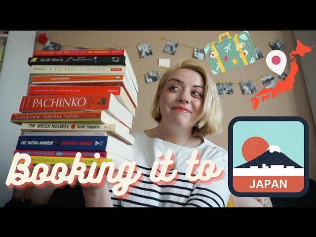 A Stack of Books by Japanese Authors I'm Reading Before/While Traveling Around Japan