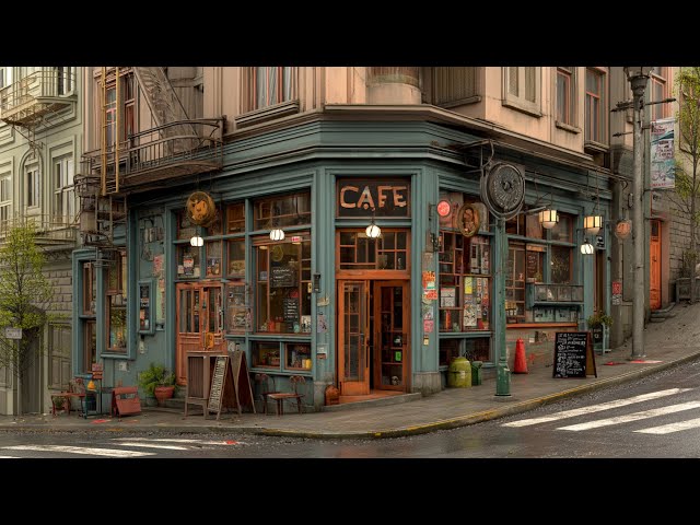 At the Corner Café ☕🌧️ | Rainy Piano Lo-Fi for Deep Focus