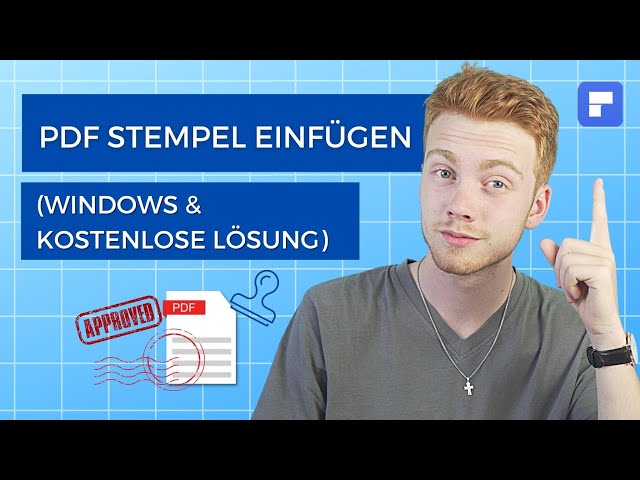 PDF Stempel einfügen (Windows/kostenlose Lösung) PDF unterschreiben