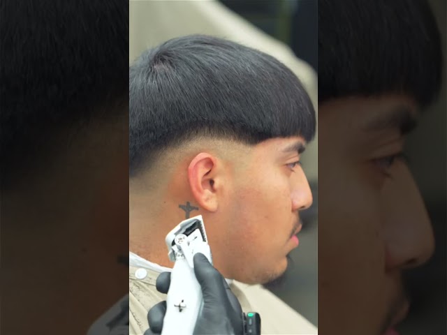 Precise drop fade technique with textured #fade #barbershop #lineup