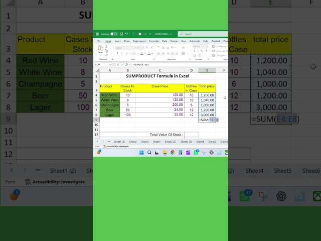 How to Use the SUMPRODUCT Formula in Excel | Advanced Excel Formula | Practical Examples