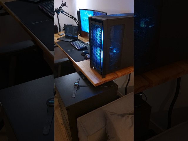 Mini Lab Desk Setup #shorts #corsair #docker #desksetup #aula #asus #dell #arctic #samsung #seagate