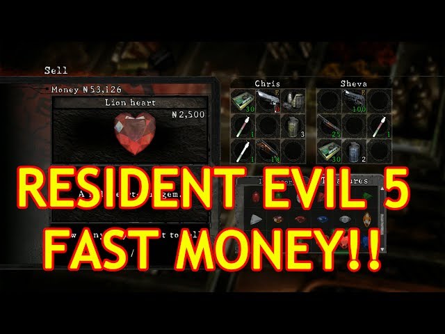 Resident Evil 5 Fast Money Trick!