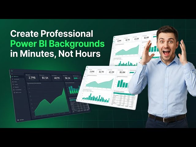 Create Professional Power BI Backgrounds in Minutes | Faster Dashboard Design