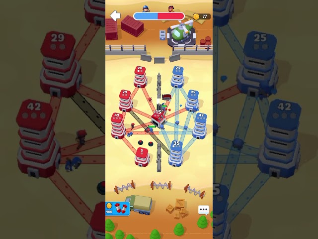 TOWER WAR Башенная война PVP поражение  от красного