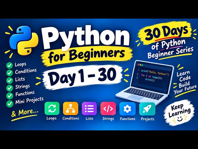 🐍 Python for Beginners #14 | Sum of Numbers from 1 to N | Python For Loop Program