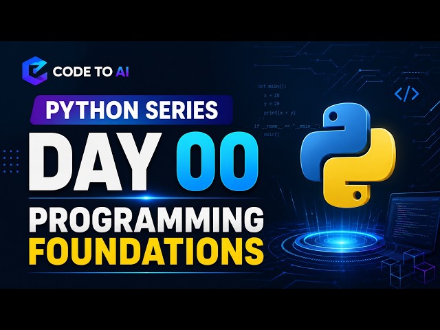 Python Series — Day 00 | Programming Foundations