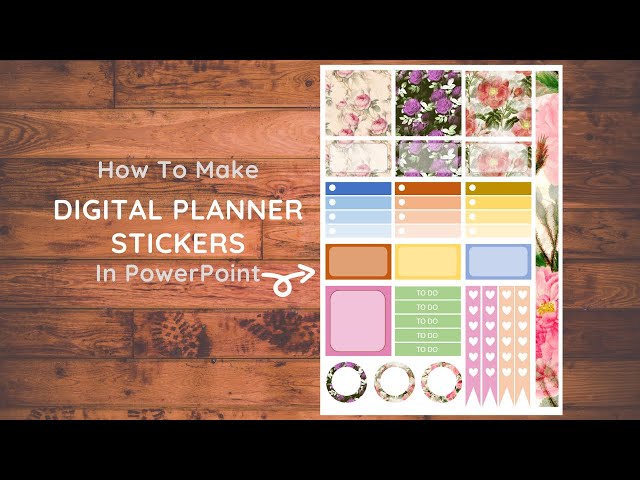 How to make Digital Planner Stickers in PowerPoint