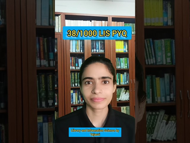 38/1000 Library science pyq | LIS PYQ #library #ugcnet #pyq #ugcnetpyq #libraryscience