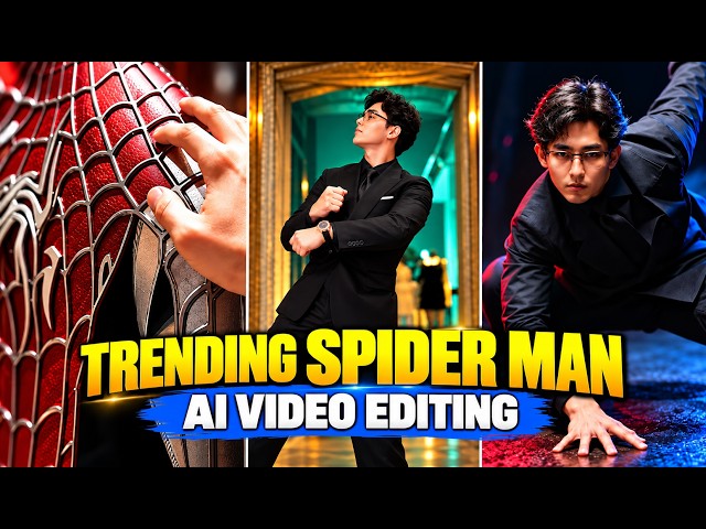 How to Create the Trending Instagram Spider-Man AI Video | Spider-Man AI Video Editing Prompt | V...