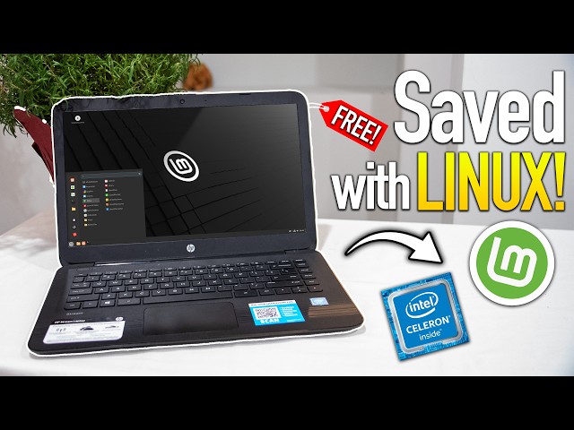 I Saved a FREE Laptop From E-Waste... With Linux!