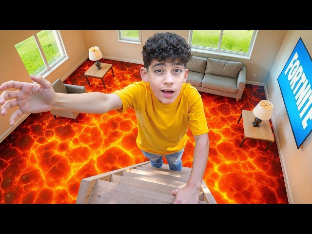 Jason and Friends Play The Floor is Lava Game