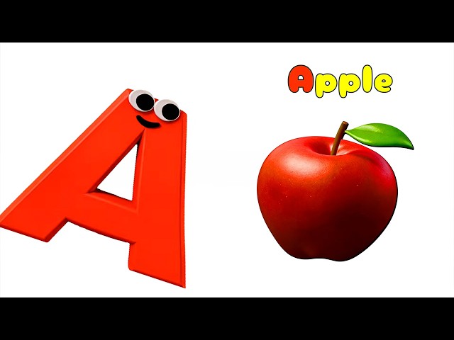 ABC Phonics Song - A is for Apple | Learn Alphabet Sounds A to Z for Kids