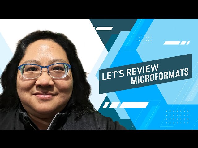 Coding for Beginners: HTML Basics #8— A Review of Microformats