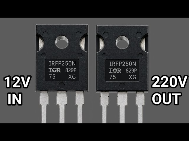 Make 12V TO 220V Power inverter Circuit Using Mosfets