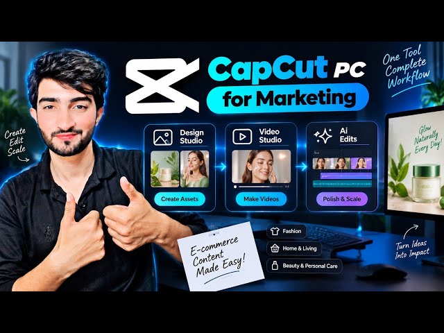 How to Create E-commerce Marketing Content Faster with CapCut PC AI
