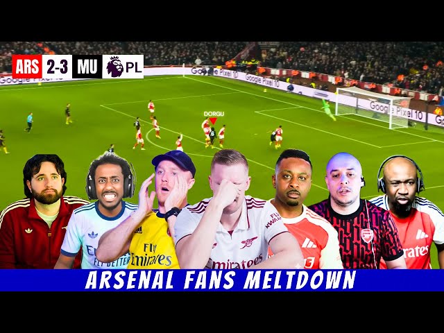 Arsenal 2-3 Man United | Arsenal Fans in MELTDOWN😭