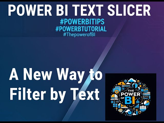 🚀 How the NEW Power BI Text Slicer Supercharges Your Dashboards | Step-by-Step Tutorial #powerbi