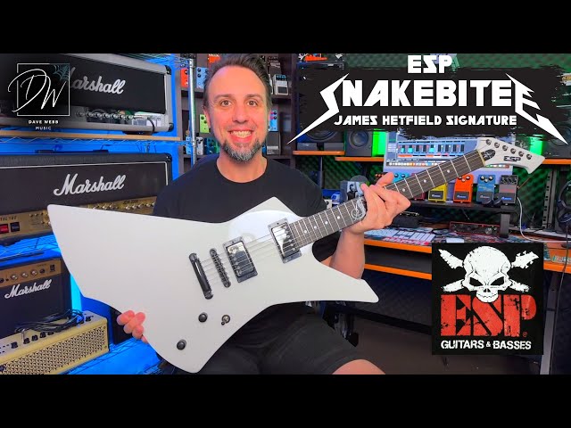 James Hetfield ESP SNAKEBYTE - Unboxing - Demo and Review