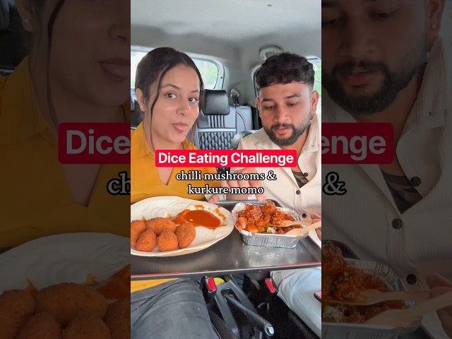 Kurkure Momo & Chilli Mushrooms 😋! Dice Challenge 🔥! #viral #shorts