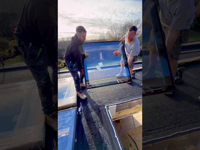 How To Install A Flat Roof Window Like A Pro #howto #diy #windows #shorts #diy #home #sky #home