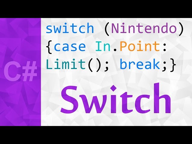 _ 💻 Switch Statement in C# Explained ⚪ A Unity C# Tutorial With The Definition of Switch Statement