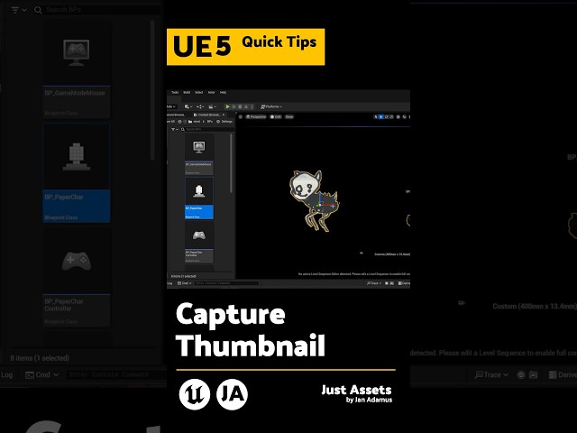 UE QuickTip - Capture Thumbnail