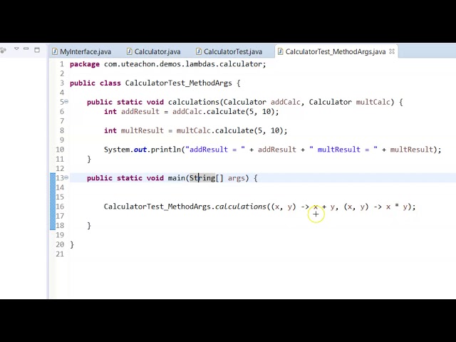 2: Passing Lambdas as Method Arguments