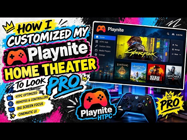 How I Customized My Playnite Fullscreen Mode to Look Pro
