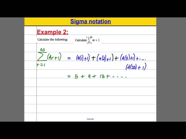 (9) Sequences and Series