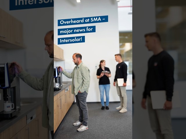Overheard at SMA – major news for Intersolar!